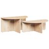 vidaXL Salontafel 2 pcs Naturel Massief grenenhout