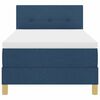 vidaXL LED Box Spring Bed met kussen Blauw 80 x 200 cm Stof