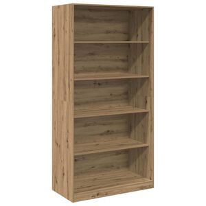 vidaXL Kledingkast 100x50x200 cm bewerkt hout artisanaal eikenkleurig