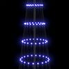 vidaXL LED Kerstboom met 350 LED Blauw 100,5 x 100,5 x 302,5 cm Metaal