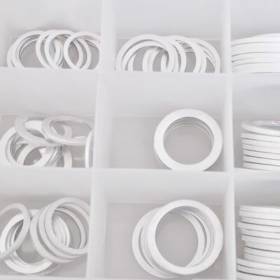 Set aluminium pakkingen, verschillende O-ringen 300 st