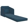 vidaXL Slaapbank Blauw 65 x 80 x 83 cm Fluweel
