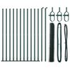 vidaXL Afrasteringspaal Groen 25 x 1,2 m (36 mm gaas) Staal