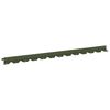 vidaXL Gazonrand 30 st 102 x 4 x 4 cm Staal Olijfgroen