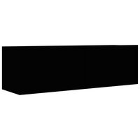 vidaXL Tv-meubel 100x30x30 cm bewerkt hout zwart