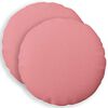 vidaXL Kussensloop 2 st HEERLEN Roze Dia. 40 cm Stof
