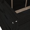 vidaXL Plantenbak verhoogd 119,5x82,5x78 cm massief grenenhout zwart