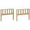 vidaXL Armleuningsmodule 2 pcs Wit 80 x 6 x 61 cm Massief Acaciahout