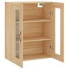 vidaXL Wandkast 69,5x34x90 cm bewerkt hout sonoma eikenkleurig