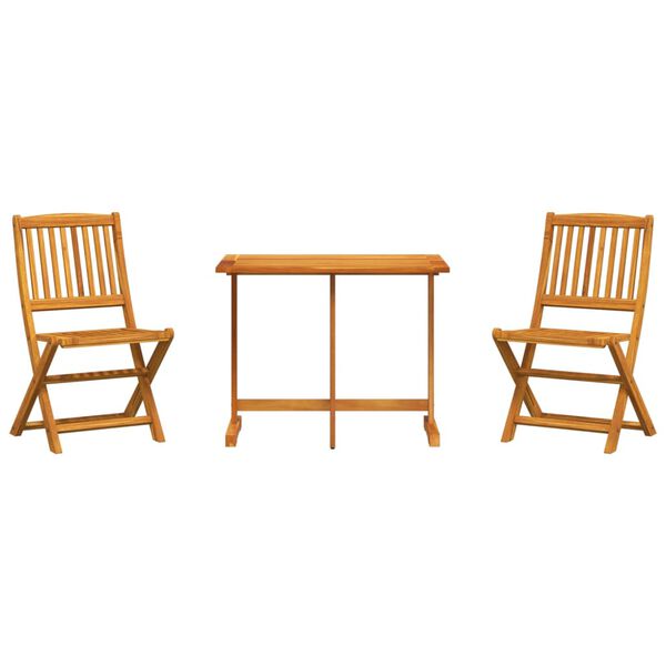 vidaXL 3-delige Tuinset inklapbaar massief acaciahout