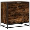 vidaXL Ladekast 70x41x70 cm bewerkt hout gerookt eikenkleurig