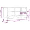 vidaXL Schoenenkast 90x38x45,5 cm bewerkt hout gerookt eikenkleurig