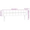 vidaXL Hoofdbord met randen 163x23x78/88 cm stof taupe