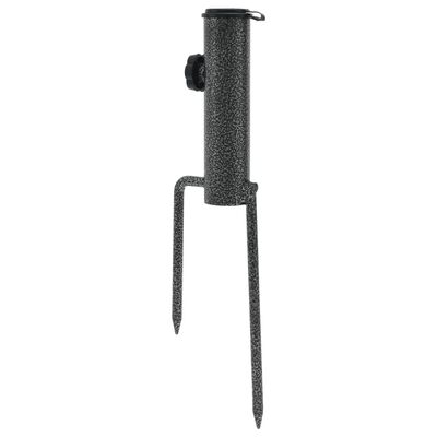 vidaXL Parasolstandaards met pennen 2 st 9x35 cm gegalvaniseerd staal