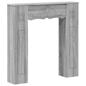vidaXL Haardomlijsting Grijs Sonoma 102 x 20 x 102 cm Bewerkt hout