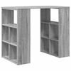 vidaXL Bureau met plank Grijs Sonoma 90 x 50 x 75 cm Bewerkt hout
