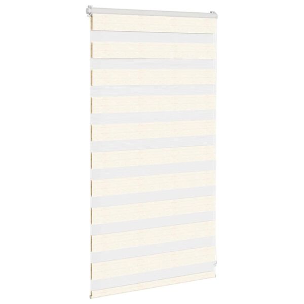 vidaXL Zebra rolgordijn 80x100 cm stofbreedte 75,9 cm marmerbeige