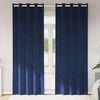 vidaXL Verduisterende gordijnen 2 pcs Donkerblauw 140 x 260 cm Fluweel