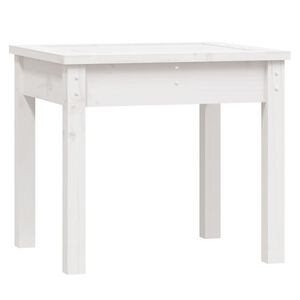 vidaXL Tuinbank 50x44x45 cm massief grenenhout wit