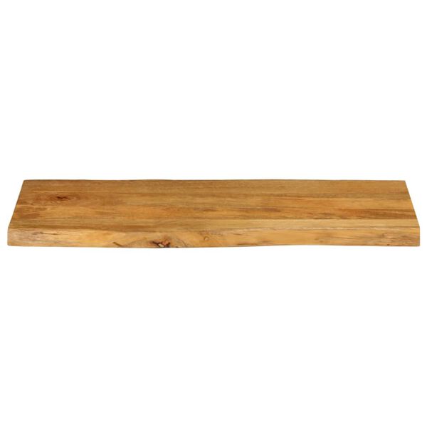 vidaXL Tafelblad met natuurlijke rand 90x40x2,5 cm massief mangohout