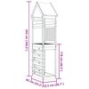 vidaXL Speeltoren Bruin 52,5 x 85 x 265 cm Massief grenenhout