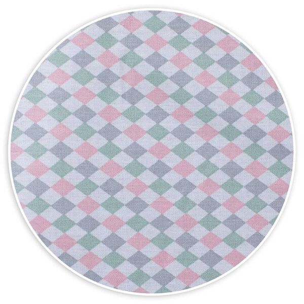 tiSsi Matras voor de Sophie bedkant wieg ruit pastelkleurig