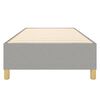 vidaXL Boxspring bed 90x190 cm stof lichtgrijs