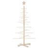 vidaXL Kerstdecoratie kerstboom 125 cm massief grenenhout