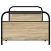 vidaXL Bedframe zonder matras bewerkt hout sonoma eikenkleur 90x200 cm
