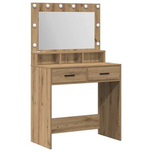 vidaXL Plafondtafel Artisan Eiken 79 x 41 x 135 cm Bewerkt hout