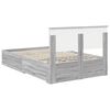 vidaXL Bedframe met hoofdeinde Grijs Sonoma 120 x 190 cm Bewerkt hout