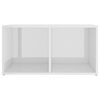 vidaXL Tv-meubelen 2 st 72x35x36,5 cm bewerkt houthoogglans wit