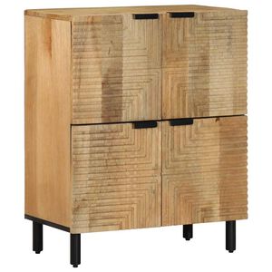 vidaXL Dressoir 60x33x75 cm massief mangohout bruin