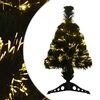 vidaXL Glasvezel kerstboom 64 cm 12 LED's Warmwit PVC Groen