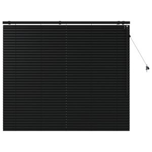 vidaXL Venetiaanse jaloezie Zwart 155 x 130 cm 35 mm