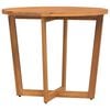 vidaXL Tuintafel rond &Oslash;90x75 cm massief acaciahout