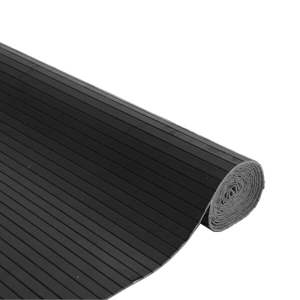 vidaXL Vloerkleed rechthoekig 80x100 cm bamboe grijs