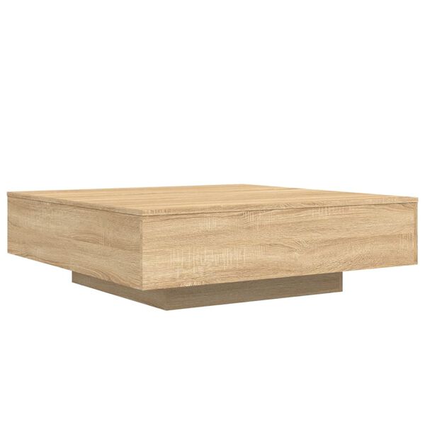vidaXL Salontafel 100x100x31 cm bewerkt hout sonoma eikenkleurig