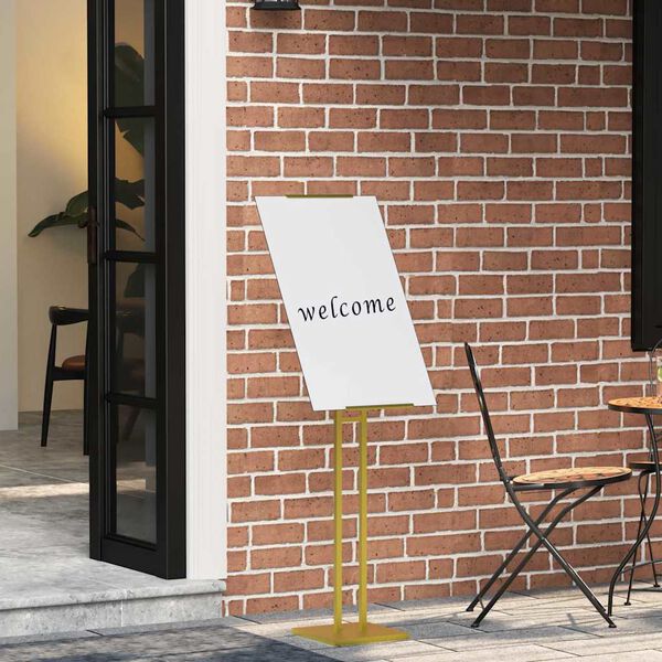 vidaXL Beurs Displays 2 pcs Goud 26,5 x 26,5 x 150 cm Staal