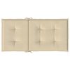 vidaXL Tuinstoelkussens lage rug 2 st 100x50x3 cm oxford stof beige