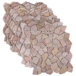 vidaXL Moza&iuml;ek Tegels Rood 30 x 30 cm Marmer