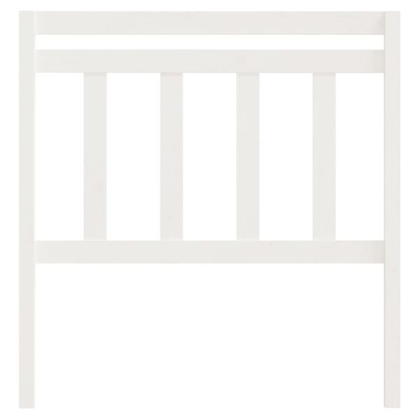 vidaXL Hoofdbord 96x4x100 cm massief grenenhout wit