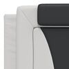 vidaXL Bedframe "Viana" met LED zonder matras wit en zwart 180x200 cm