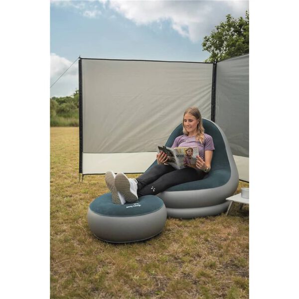 Easy Camp Windscherm 500x140 cm grijs