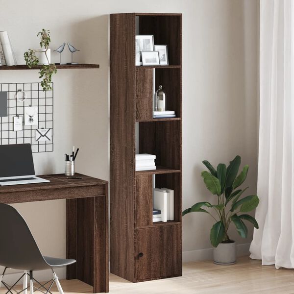 vidaXL Boekenkast 40x36x189 cm bewerkt hout bruin eikenkleurig