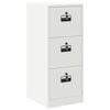 vidaXL Bestandenkast met lade Wit 44 x 50 x 106,5 cm Koudgewalst Staal