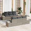vidaXL Tuin Sofa Set 8 pcs Licht Grijs en Donker Grijs poly rattan