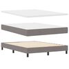 vidaXL Boxspring bed met matras met LED Taupe 160 x 200 cm Stof