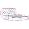 vidaXL Bedframe zonder matras stof lichtgrijs 140x200 cm
