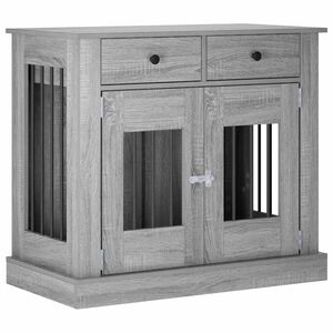 vidaXL Hond Bench Meubel Grijs Sonoma 90 x 47,5 x 80 cm Bewerkt hout